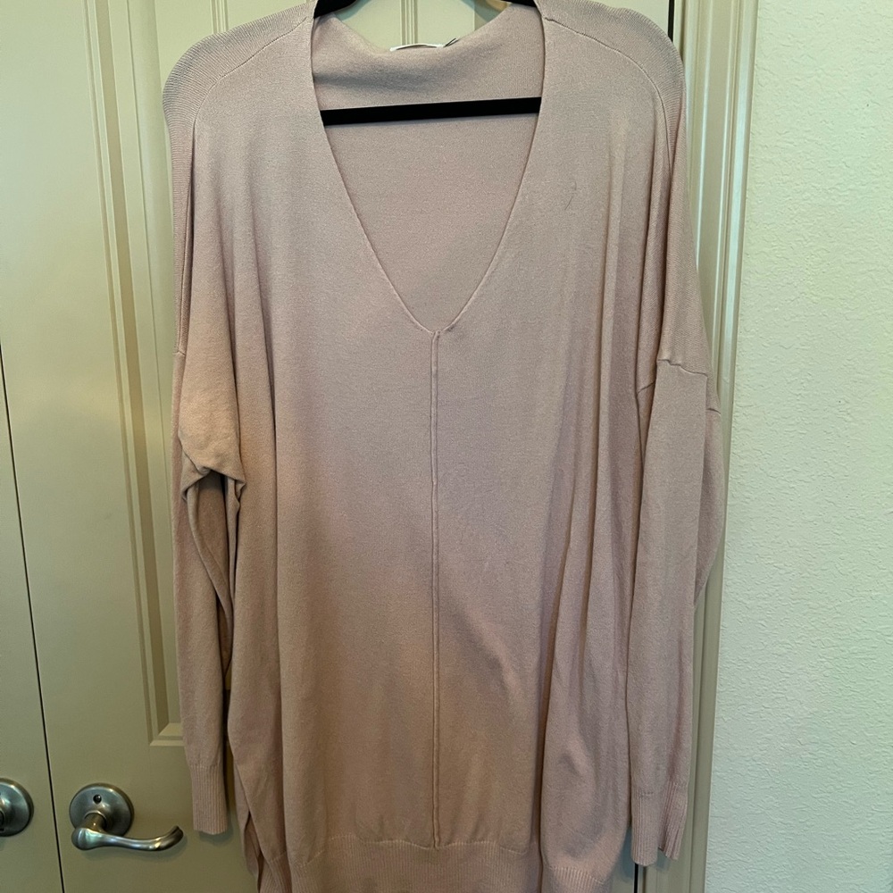 Chic Soul Cream V-Neck Sweater Soft Knit